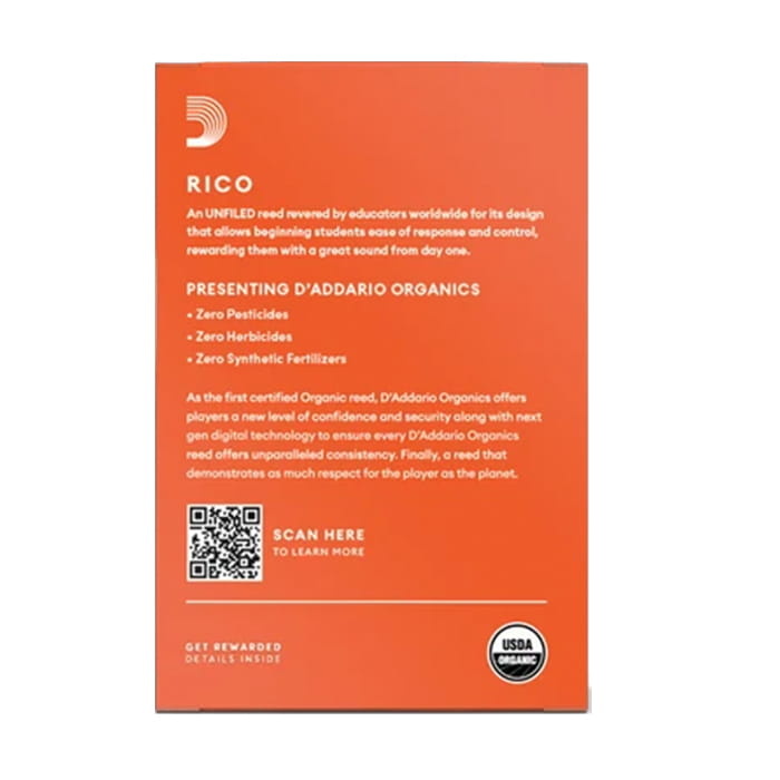 D'Addario Rico Reeds Bb Clarinet 2.5