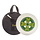 Bodhran  16" X 4" Black - Celtic Cross Green With Bag & Beater