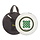 Bodhran  16" X 4" Black - Green Square Celtic Knot With Bag & Beater