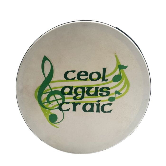 Koda Bodhran  16" X 4" Black - Ceol Agus Craic With Bag & Beater