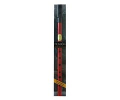 Feadog Red D Whistle, Black Top - PRESENTATION PACK