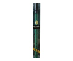 Feadog Green D Whistle, Black Top - PRESENTATION PACK