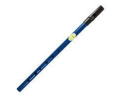 Feadog Blue D Whistle, Black Top
