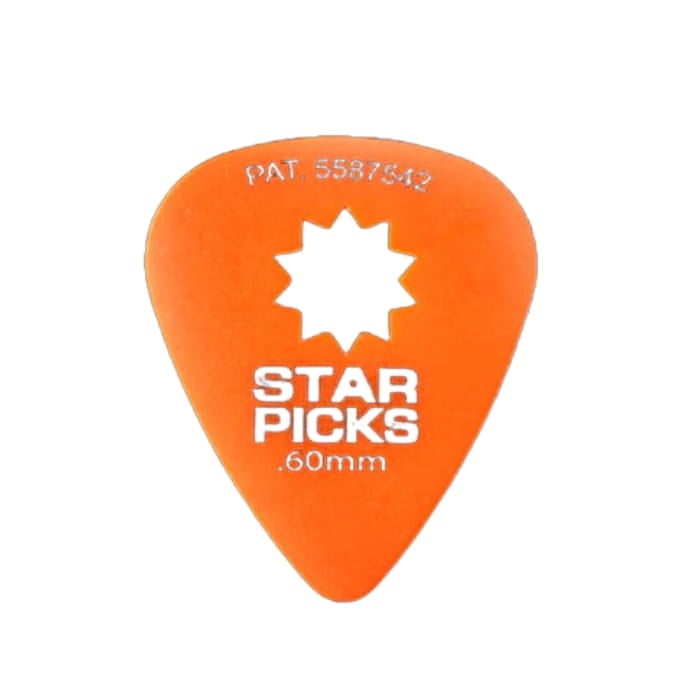 Star Picks Blister Packs .60mm Orange