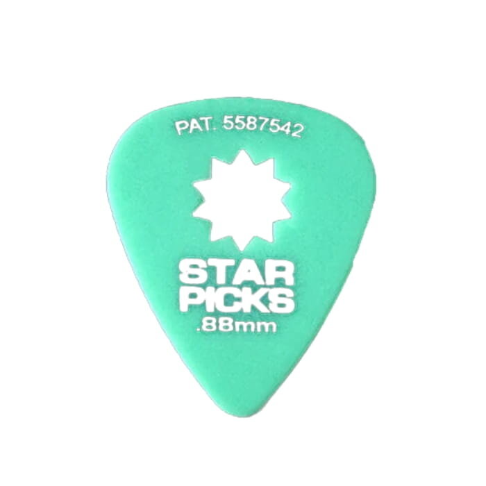 Star Picks Blister Packs .88mm Green