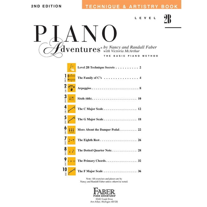 Piano Adventures: Technique & Artistry Book - Level 2B