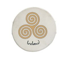 Koda Bodhran 8”x1 1⁄2” Natural - NEWGRANGE SWIRL GOLD with Beater