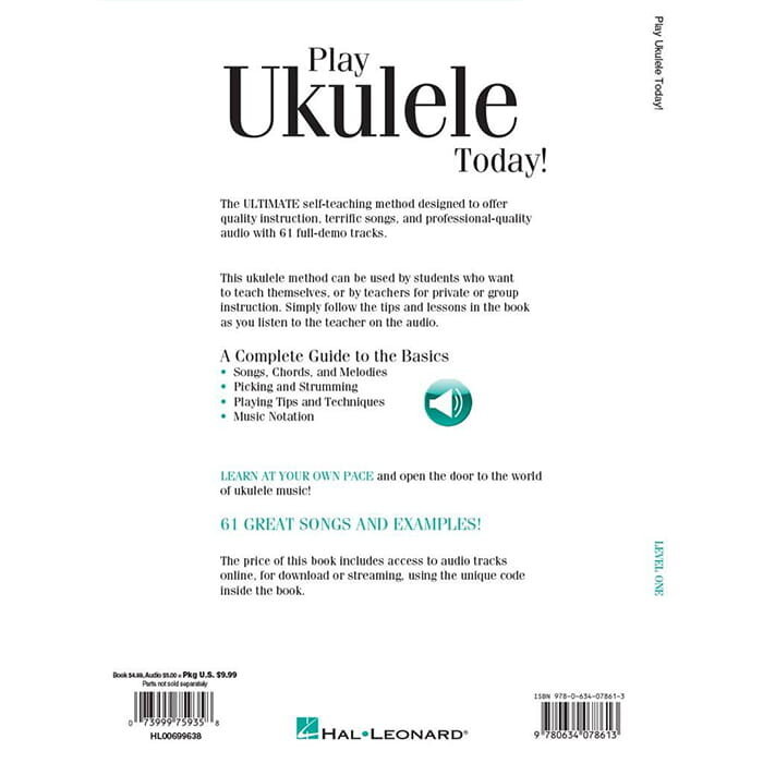 Play Ukulele Today! Level 1 (Book/Online Audio)