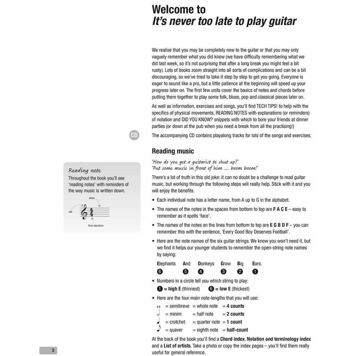 It’s Never Too Late To Play Guitar + CD