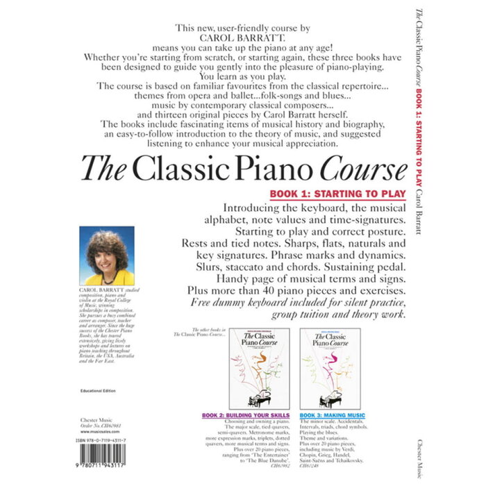The Classic Piano Course Book 1 Barratt
