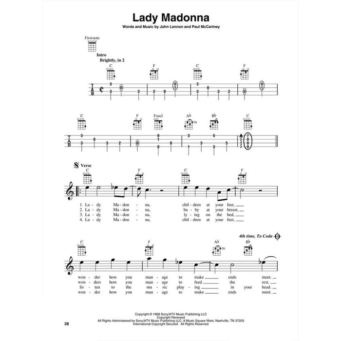 Beatles Hits For Ukulele