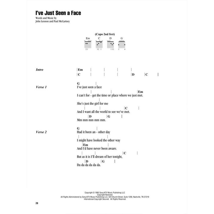 The Beatles Songs 3 Or 4 Chords Guitar
