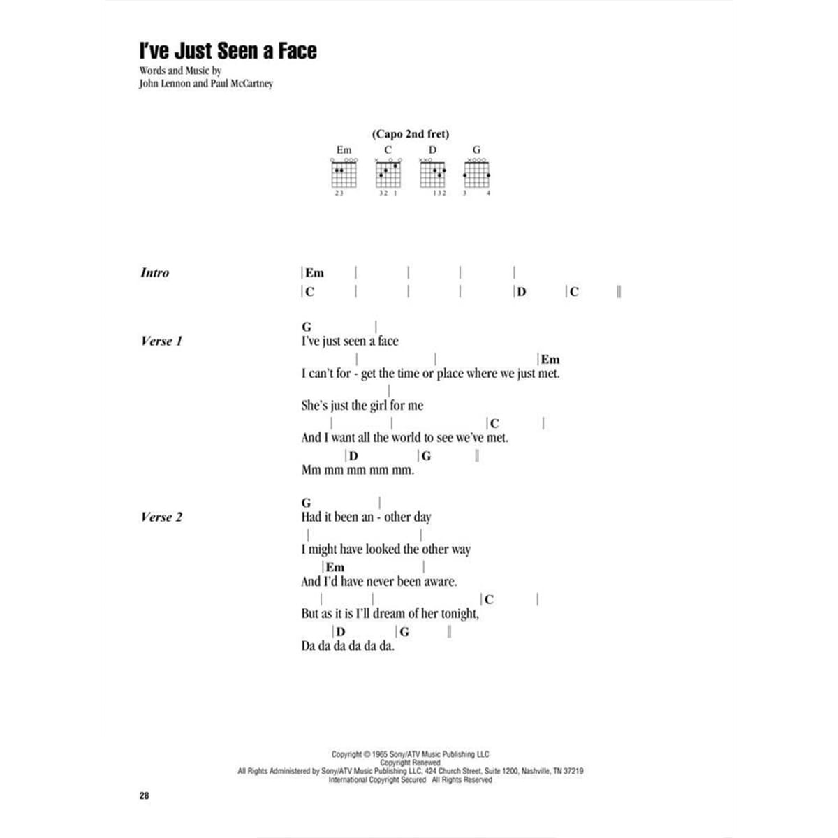 The Beatles Songs 3 Or 4 Chords Guitar
