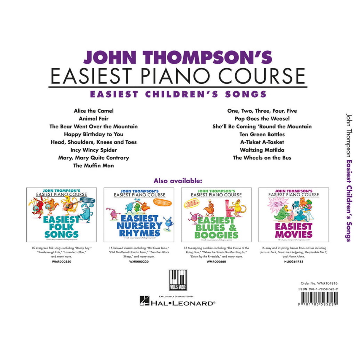 John Thompson’s Easiest Piano Course First Children’s Songs