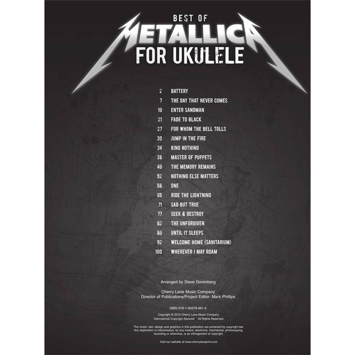 Best Of Metallica For Ukulele