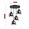 Luxolamp.nl Hanglamp Industrieel voor Woonkamer, Eetkamer - Smoking Glas - 4-lichts - Smoke Glas - 4 bollen - Rookglas Luxolamp.nl Hanglamp Industrieel voor Woonkamer, Eetkamer - Smoking Glas - 4-lichts - Smoke Glas - 4 bollen - Rookglas