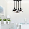Luxolamp.nl Hanglamp Industrieel voor Woonkamer, Eetkamer - Smoking Glas - 4-lichts - Smoke Glas - 4 bollen - Rookglas Luxolamp.nl Hanglamp Industrieel voor Woonkamer, Eetkamer - Smoking Glas - 4-lichts - Smoke Glas - 4 bollen - Rookglas
