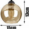Luxolamp.nl Hanglamp Industrieel voor Eetkamer, Slaapkamer, Woonkamer - Glass Serie - Bollamp 3-lichts excl. lichtbron - Amber - 3 Bol Luxolamp.nl Hanglamp Industrieel voor Eetkamer, Slaapkamer, Woonkamer - Glass Serie - Bollamp 3-lichts excl. lichtbron - Amber - 3 Bol