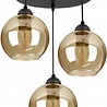 Luxolamp.nl Hanglamp Industrieel voor Eetkamer, Slaapkamer, Woonkamer - Glass Serie - Bollamp 3-lichts excl. lichtbron - Amber - 3 Bol Luxolamp.nl Hanglamp Industrieel voor Eetkamer, Slaapkamer, Woonkamer - Glass Serie - Bollamp 3-lichts excl. lichtbron - Amber - 3 Bol
