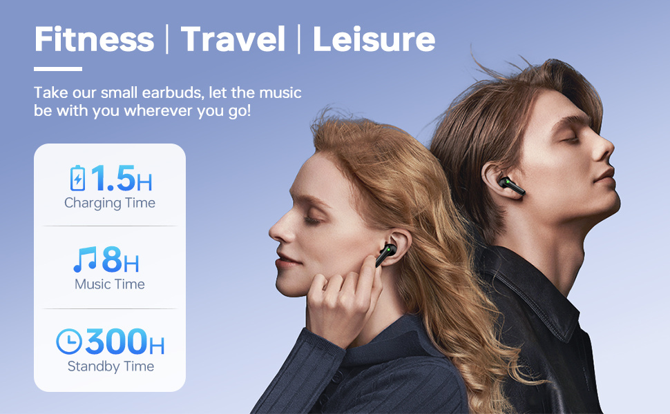 earbuds wireless snelle laadtijd