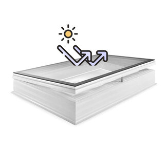 Natuurlijklicht.nl Skylux iWindow2 - met opstand - opengaand - zonwerend - 90x210 - regensensor