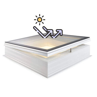 Natuurlijklicht.nl iWindow3 - met opstand - opengaand - zonwerend - 100x100 - LED - regensensor