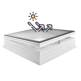 Natuurlijklicht.nl Skylux iWindow3 - met opstand - opengaand - zonwerend - 120x120 - regensensor
