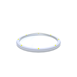 Skylux Lichtkoepel - rond - acrylaat - helder - 90 cm