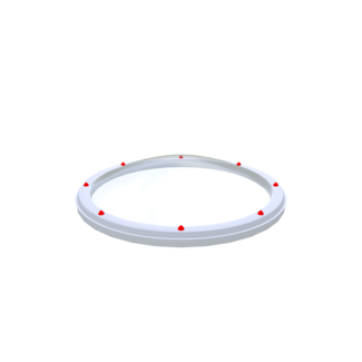 Skylux Lichtkoepel - rond - polycarbonaat - helder - 40 cm