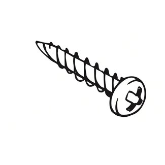 Skylux HILO pvc-schroef 25 mm (voor vastzetten bovenscharnier)