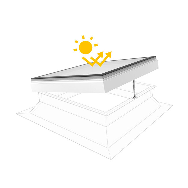 Skylux iWindow3 Flex 2.0 - opengaand - zonwerend - 105x105