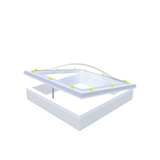 Natuurlijklicht.nl Pvc dakopstand - recht - 16/00 - opengaand - 160x160