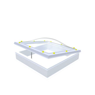Skylux Pvc dakopstand - recht - 16/00 - opengaand - 50x200