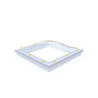 Natuurlijklicht.nl Pvc dakopstand - recht - 16/00 - vast - 200x200