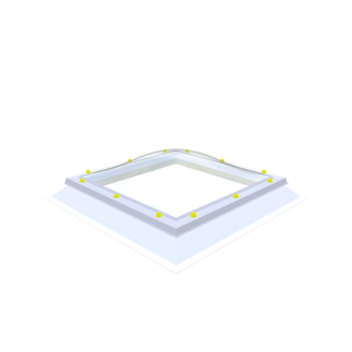 Natuurlijklicht.nl Pvc dakopstand - schuin - 16/20 - vast - 130x130
