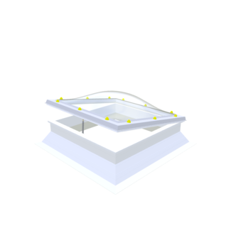 Natuurlijklicht.nl Pvc dakopstand - schuin - 30/20 - opengaand - 100x130