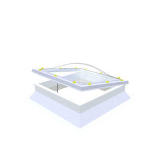 Natuurlijklicht.nl Pvc dakopstand - schuin - 30/20 - opengaand - 120x240