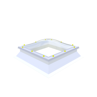 Natuurlijklicht.nl Pvc dakopstand - schuin - 30/20 - vast - 100x130