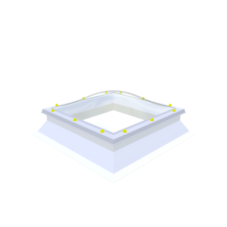 Natuurlijklicht.nl Pvc dakopstand - schuin - 30/20 - vast - 160x280