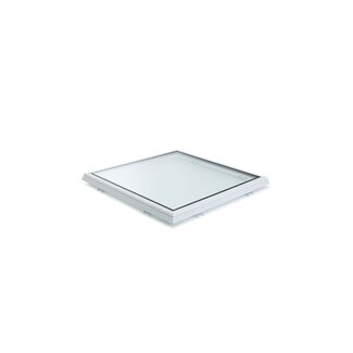 Skylux Vitria - vast - helder - witte pvc - 90x90