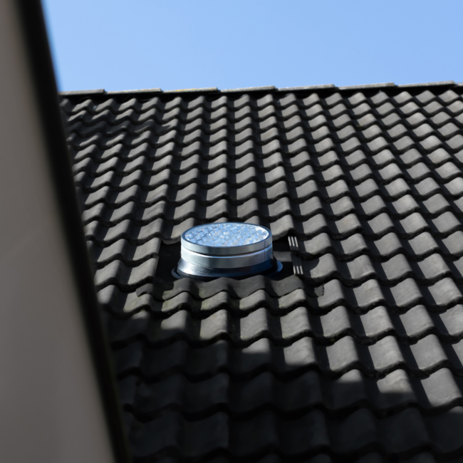 Ø35cm - Cradle hellend dak - buitenzijde