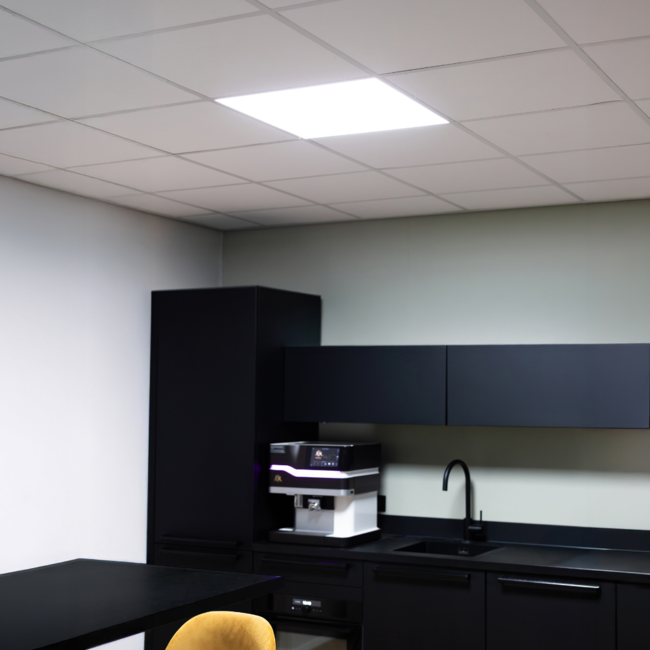 Ø53cm - Plafondplaat systeemplafond 60x60 cm - binnenzijde