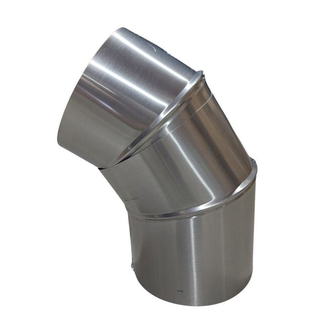 Ø35cm - Verlengbuis 0-60 graden bocht in 2 delen