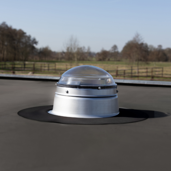 Ø25cm - Plat dak - buitenzijde