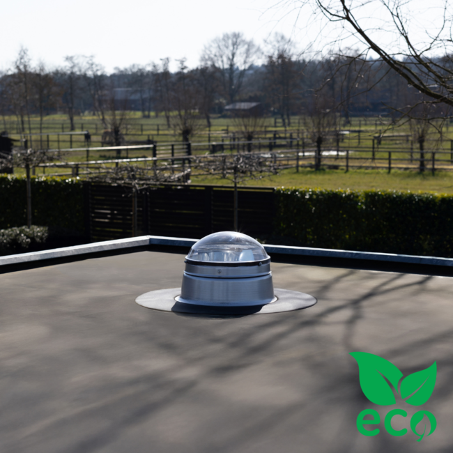 Ø25cm - Eco plat dak - buitenzijde