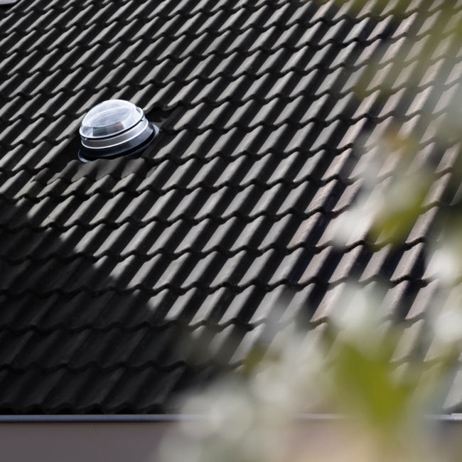 Ø25cm - Hellend dak - buitenzijde