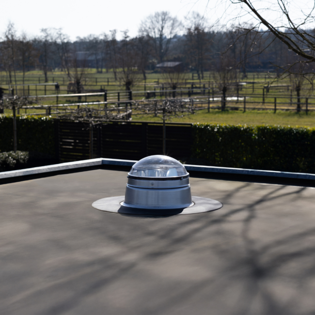 Ø35cm - Plat dak - buitenzijde