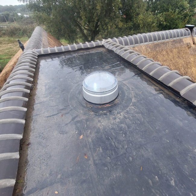 Ø53cm - Plat dak - buitenzijde