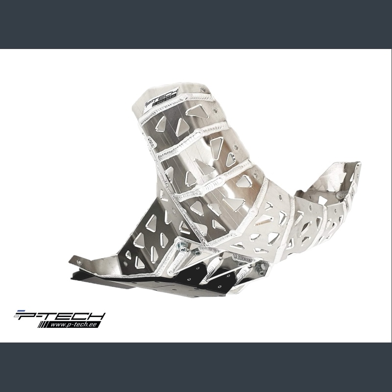 P-Tech Pipe-engine skid plate with plastic bottom  - Beta RR250, RR300 / 2020-2022
