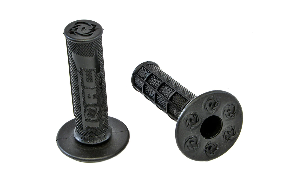 TORC1 Hole Shot 1/2 Waffle MX Grips, KEV-TEC Compound, Black